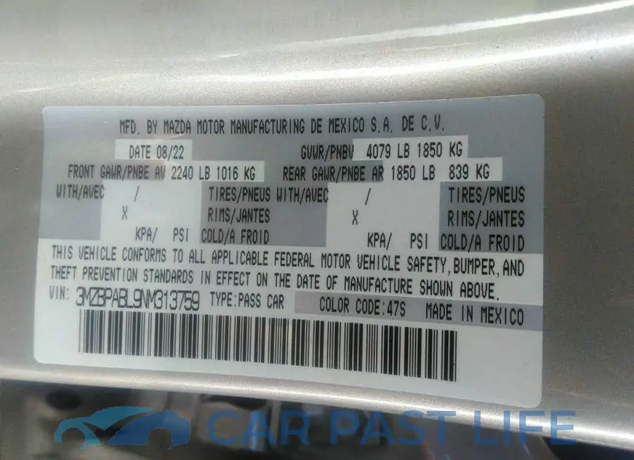 3MZBPABL9NM313759# 9