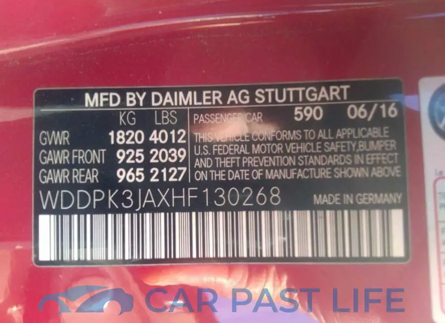 WDDPK3JAXHF130268# 9