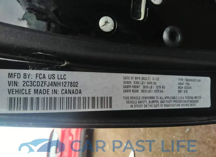 2C3CDZFJ4NH127802# 9
