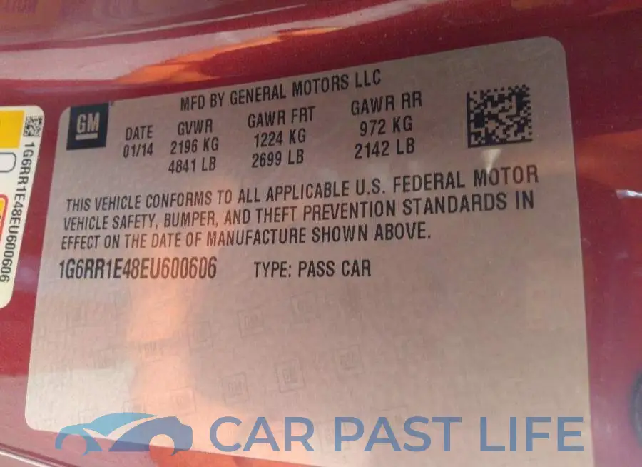 1G6RR1E48EU600606# 9