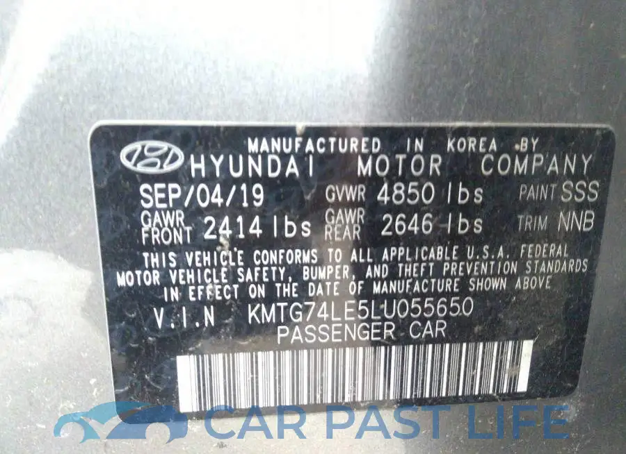 KMTG74LE5LU055650# 9