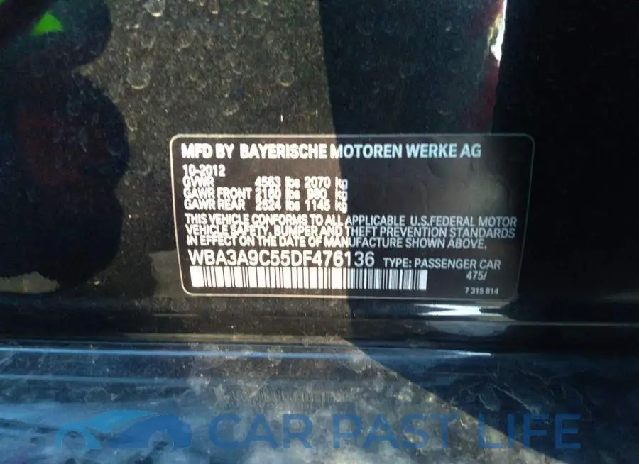 WBA3A9C55DF476136# 9