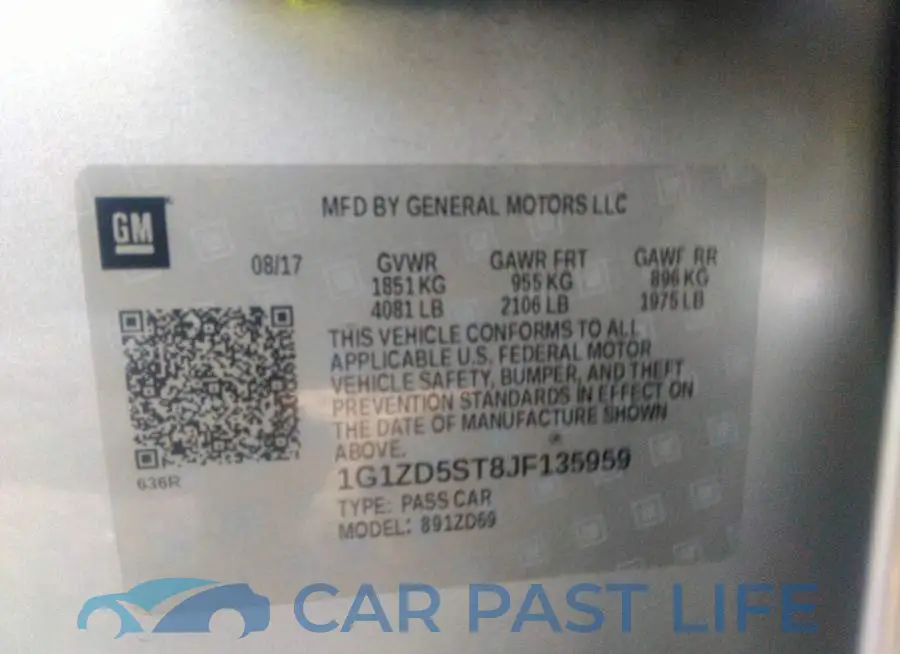 1G1ZD5ST8JF135959# 9