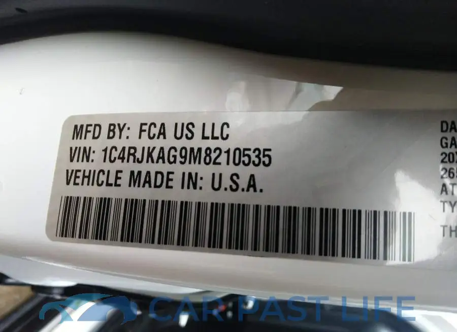 1C4RJKAG9M8210535# 9