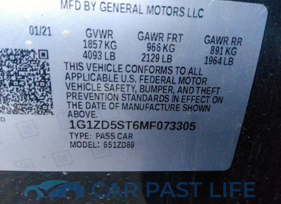 1G1ZD5ST6MF073305# 9