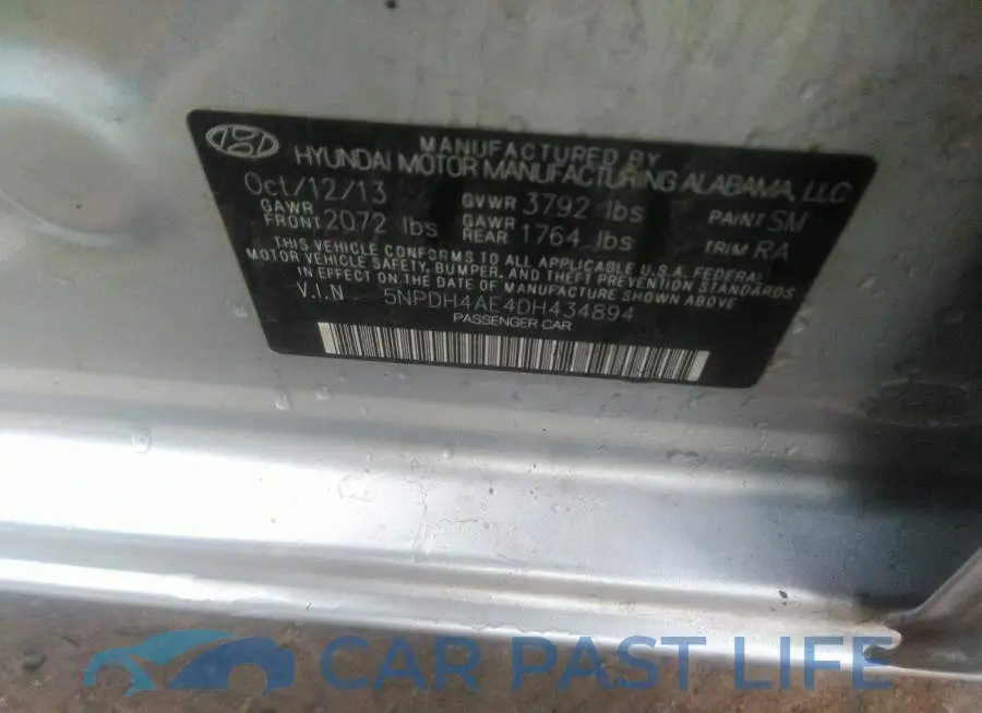 5NPDH4AE4DH434894# 9
