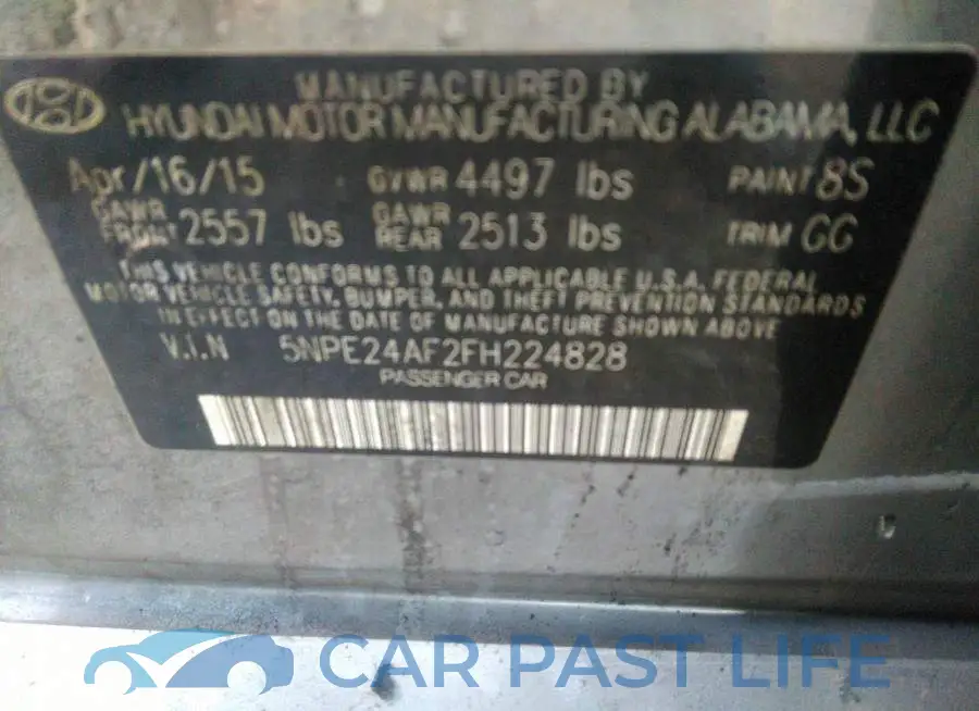 5NPE24AF2FH224828# 9