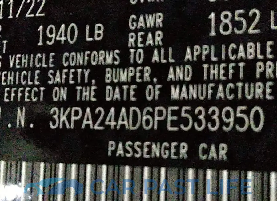 3KPA24AD6PE533950# 9