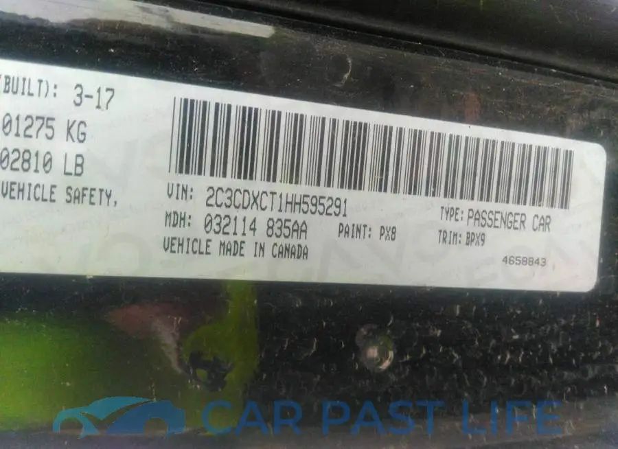 2C3CDXCT1HH595291# 9