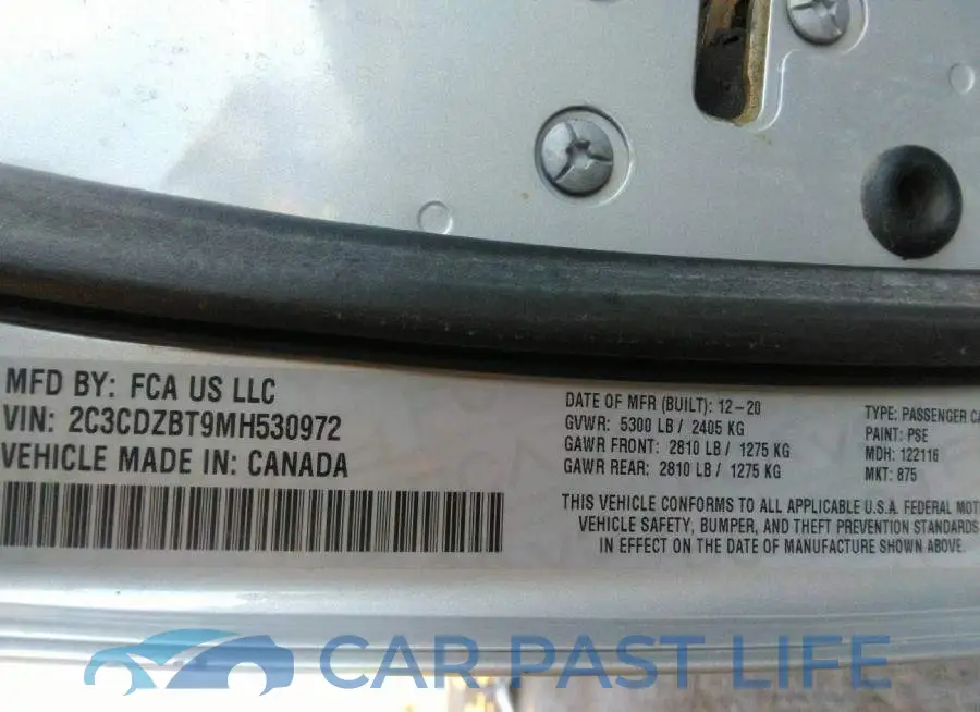 2C3CDZBT9MH530972# 9