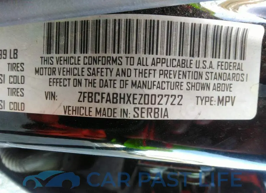 ZFBCFABHXEZ002722# 9