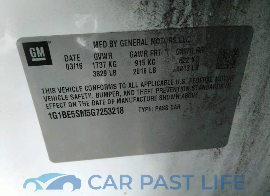 1G1BE5SM5G7253218# 9