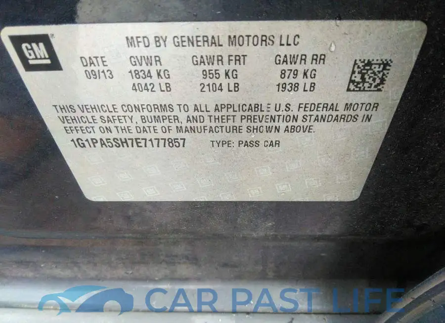 1G1PA5SH7E7177857# 9