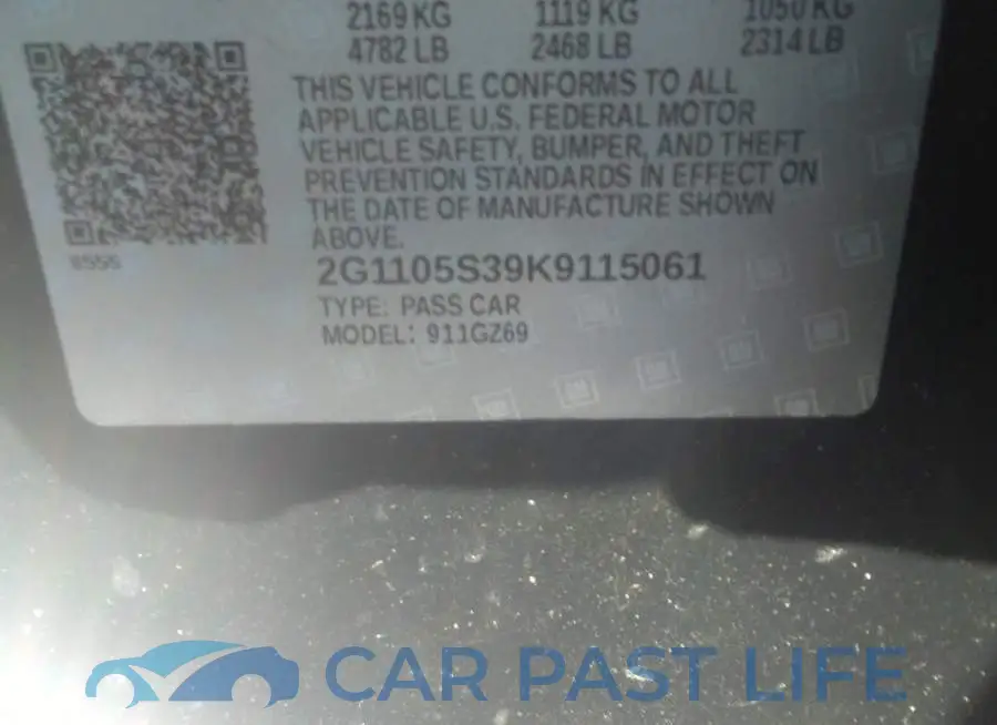 2G1105S39K9115061# 9