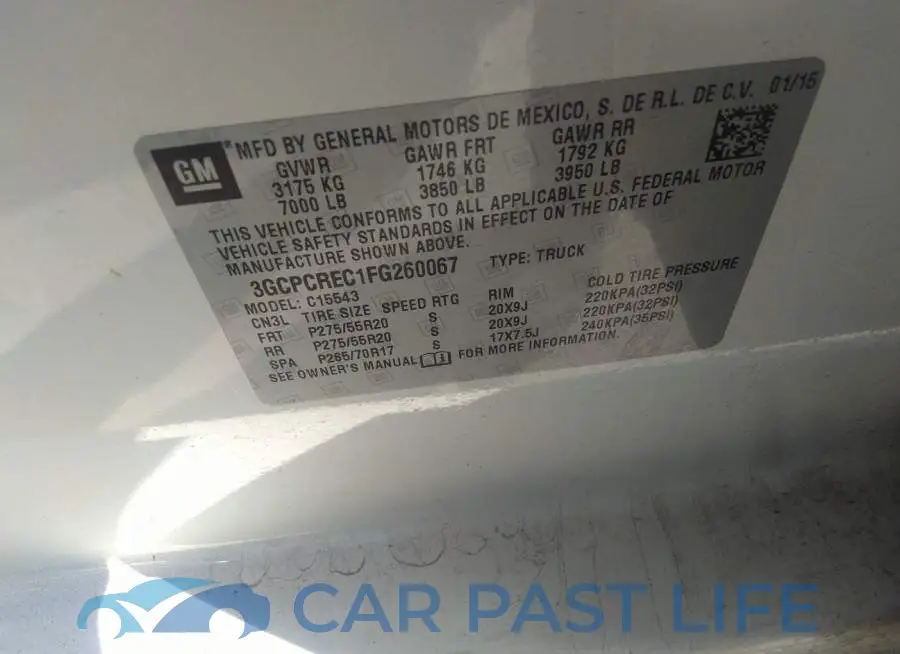 3GCPCREC1FG260067# 9