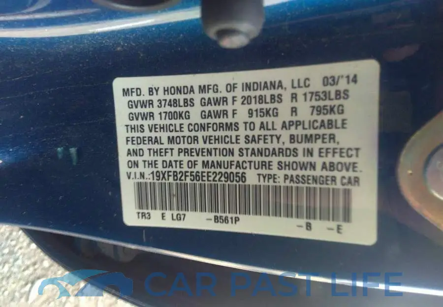 19XFB2F56EE229056# 9