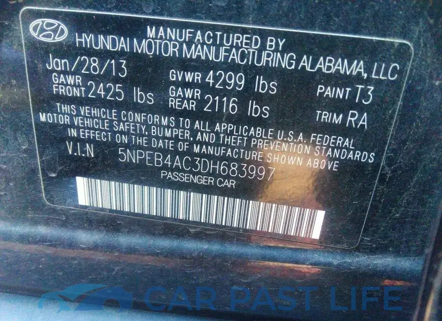 5NPEC4AC1DH569199# 9