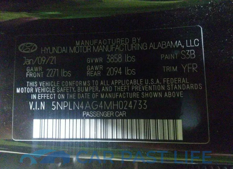 5NPLN4AG4MH024733# 9