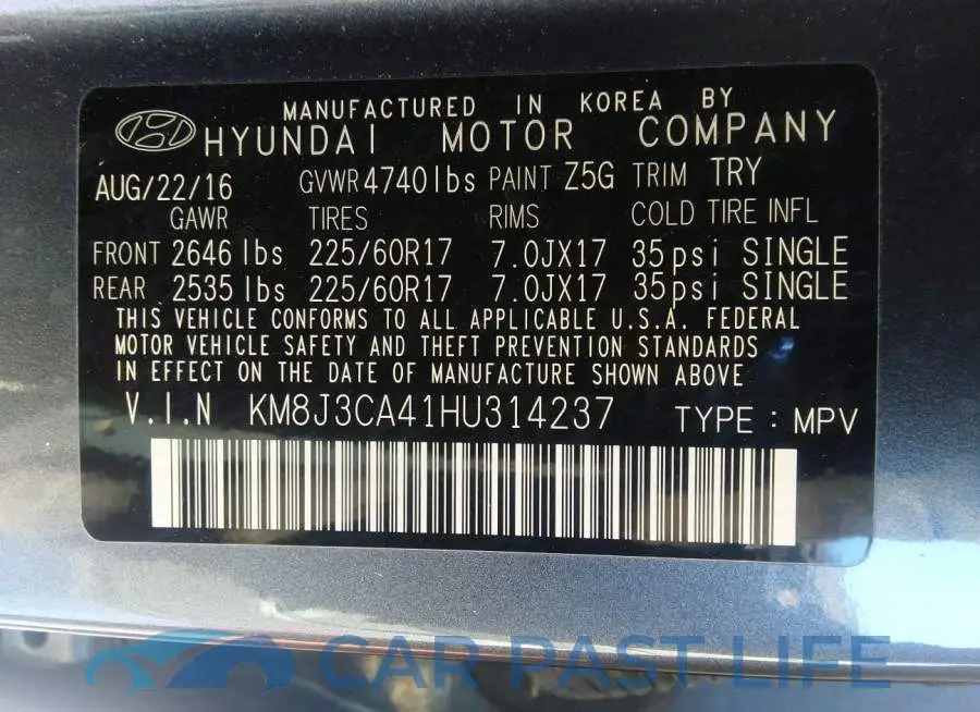 KM8J3CA41HU314237# 9