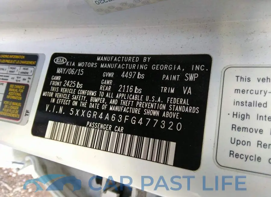 5XXGR4A63FG477320# 9