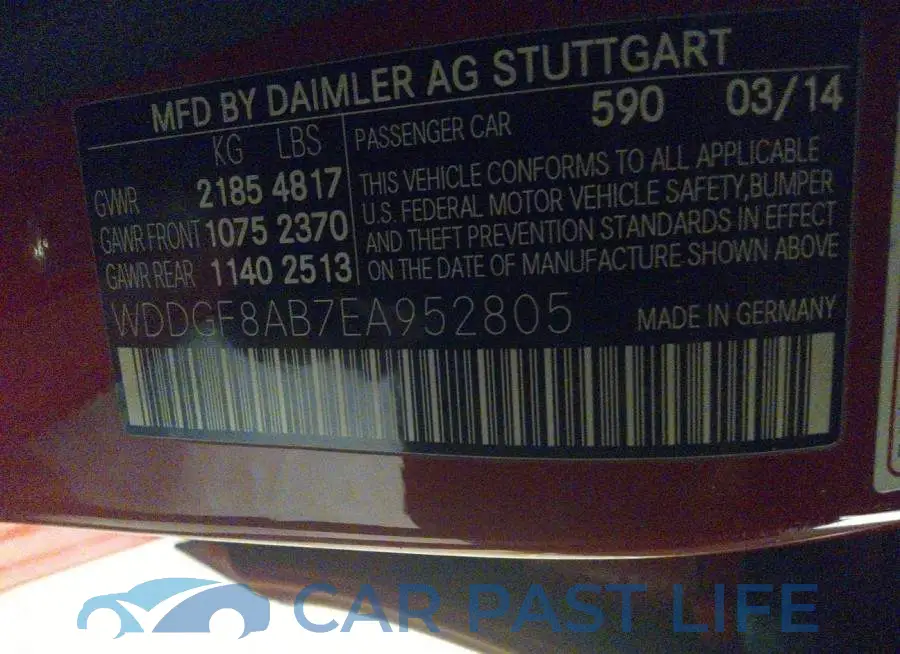 WDDGF8AB7EA952805# 9
