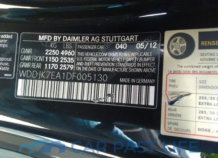 WDDJK7EA1DF005130# 9