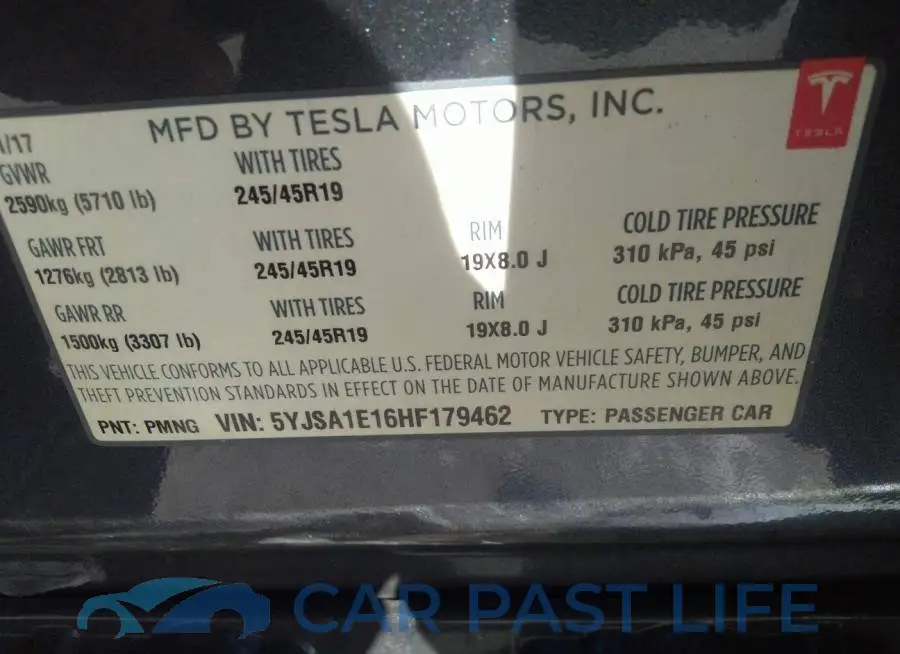 5YJSA1E16HF179462# 9