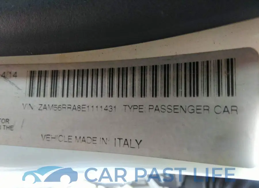 ZAM56RRA8E1111431# 9