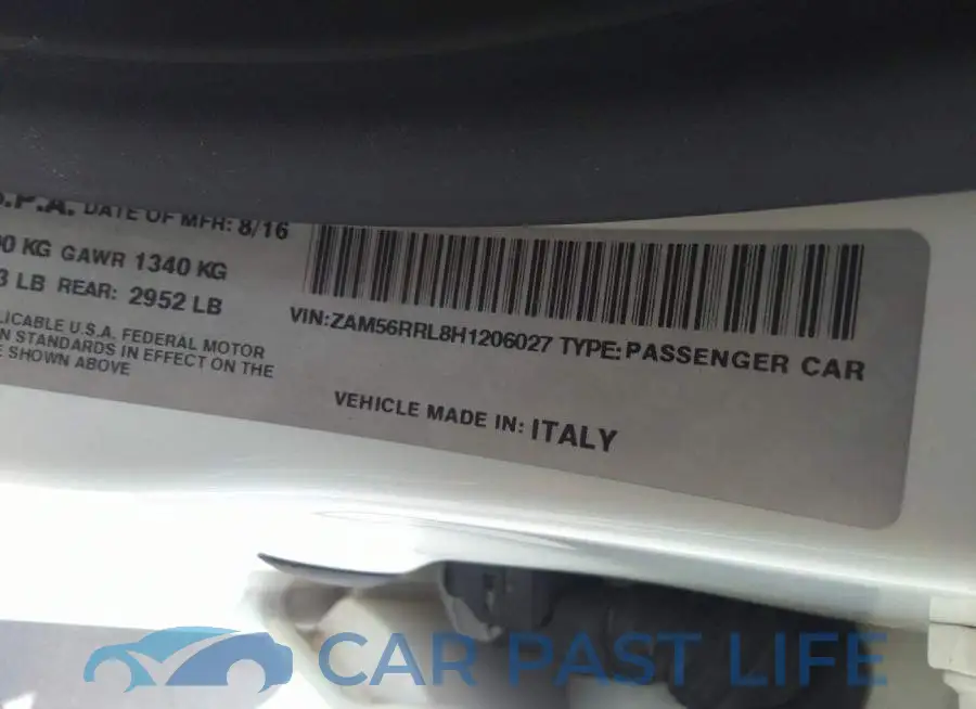 ZAM56RRL8H1206027# 9