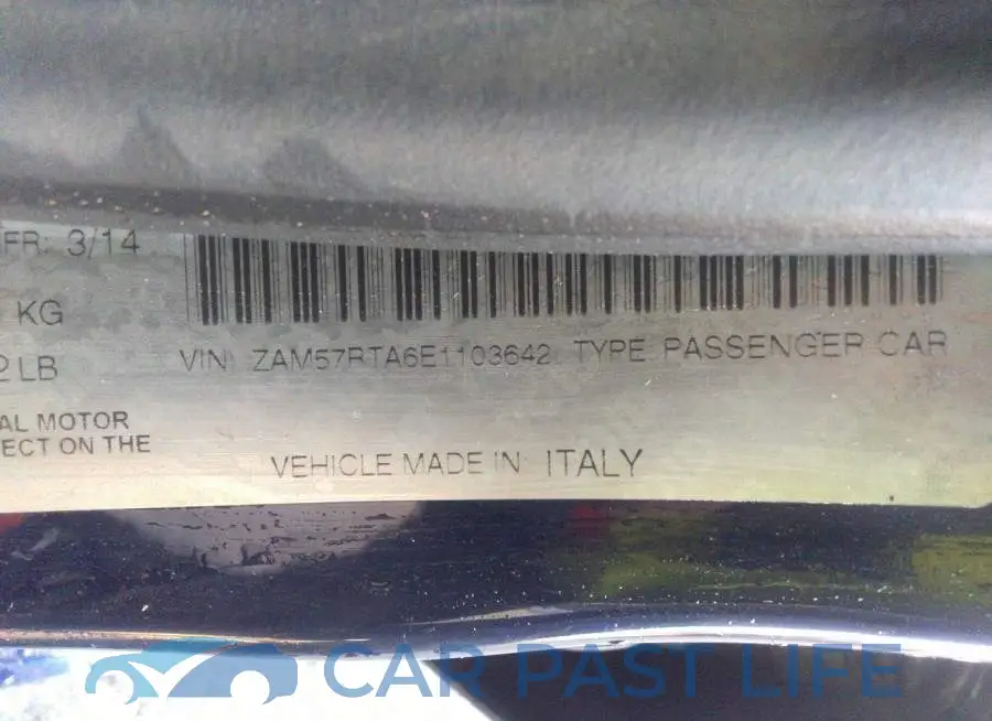 ZAM57RTA6E1103642# 9