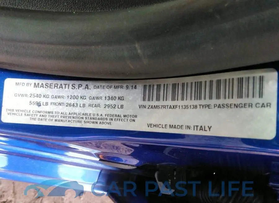 ZAM57RTAXF1135138# 9