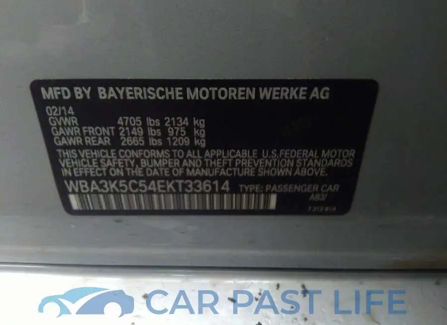 WBA3K5C54EKT33614# 9
