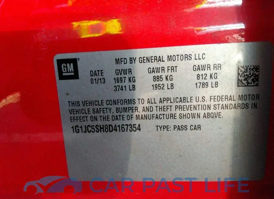 1G1JC5SH8D4167354# 9