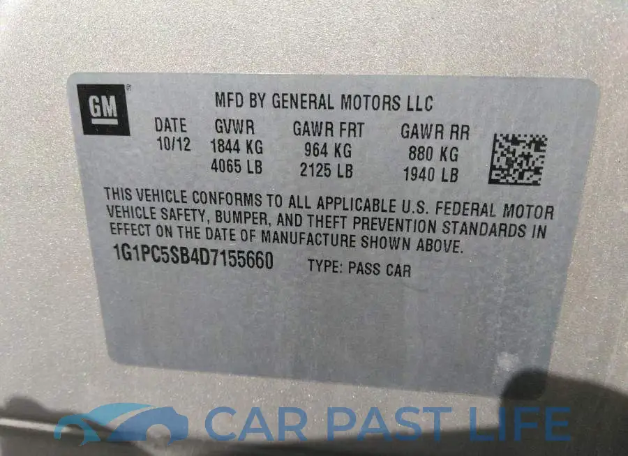 1G1PC5SB4D7155660# 9