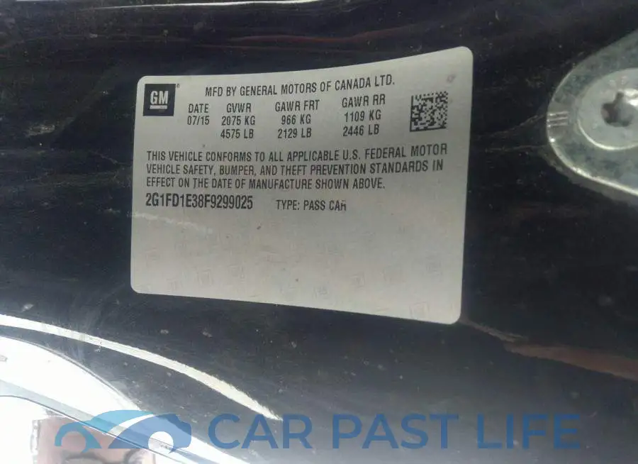 2G1FD1E38F9299025# 9