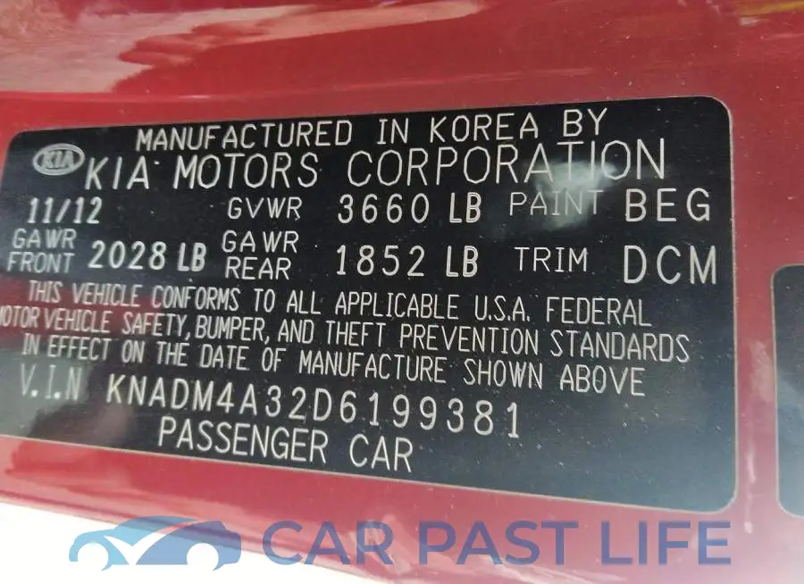 KNADM4A32D6199381# 9