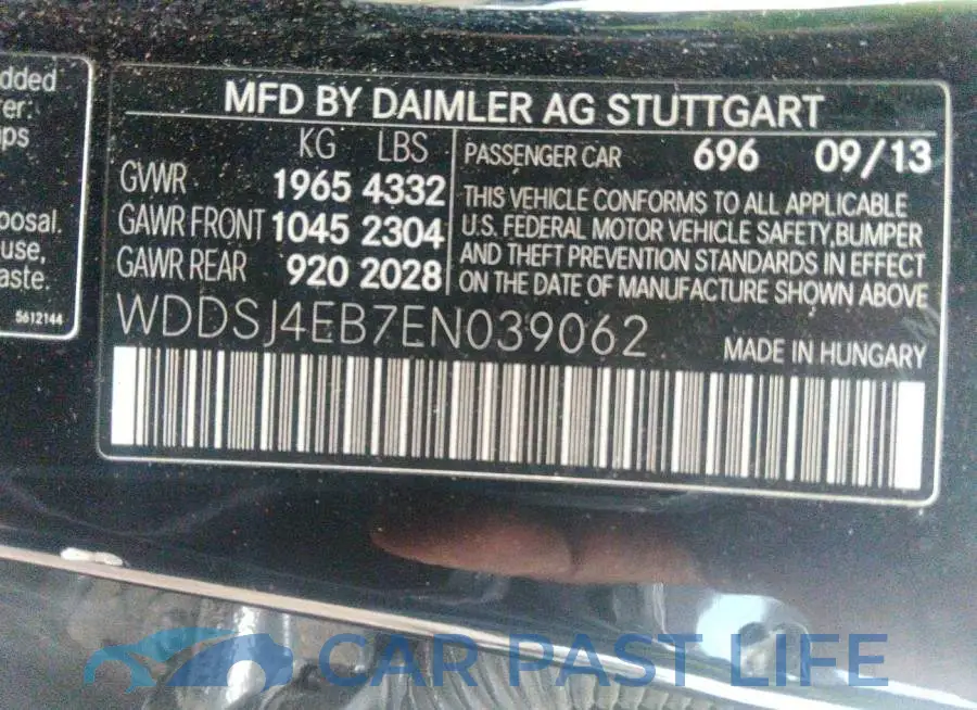 WDDSJ4EB7EN039062# 9
