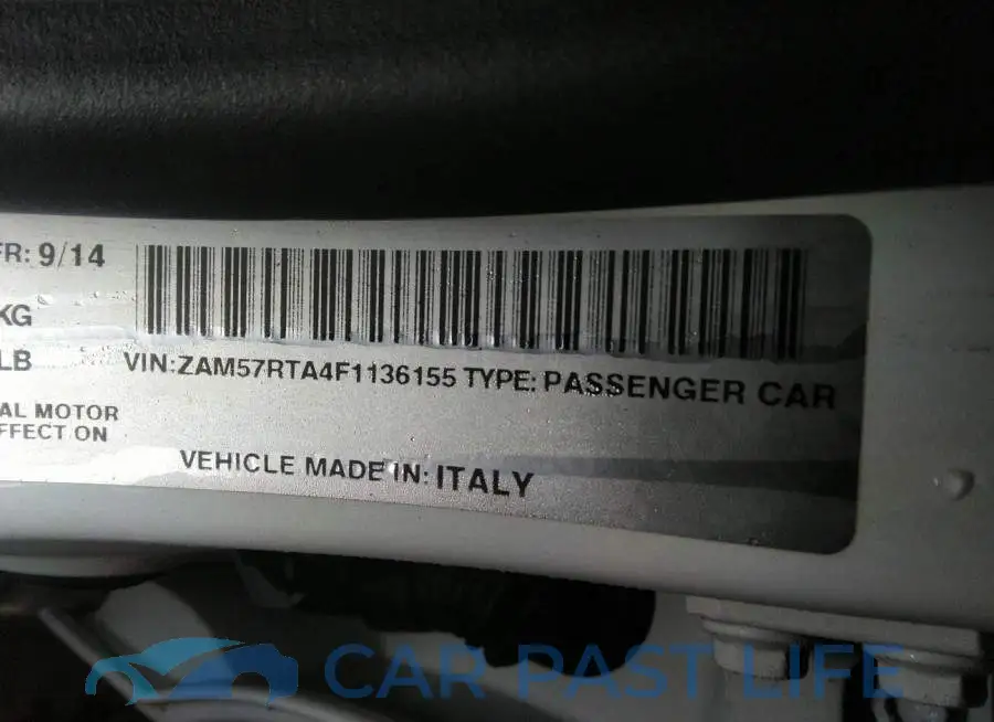 ZAM57RTA4F1136155# 9