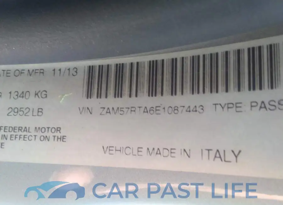 ZAM57RTA6E1087443# 9