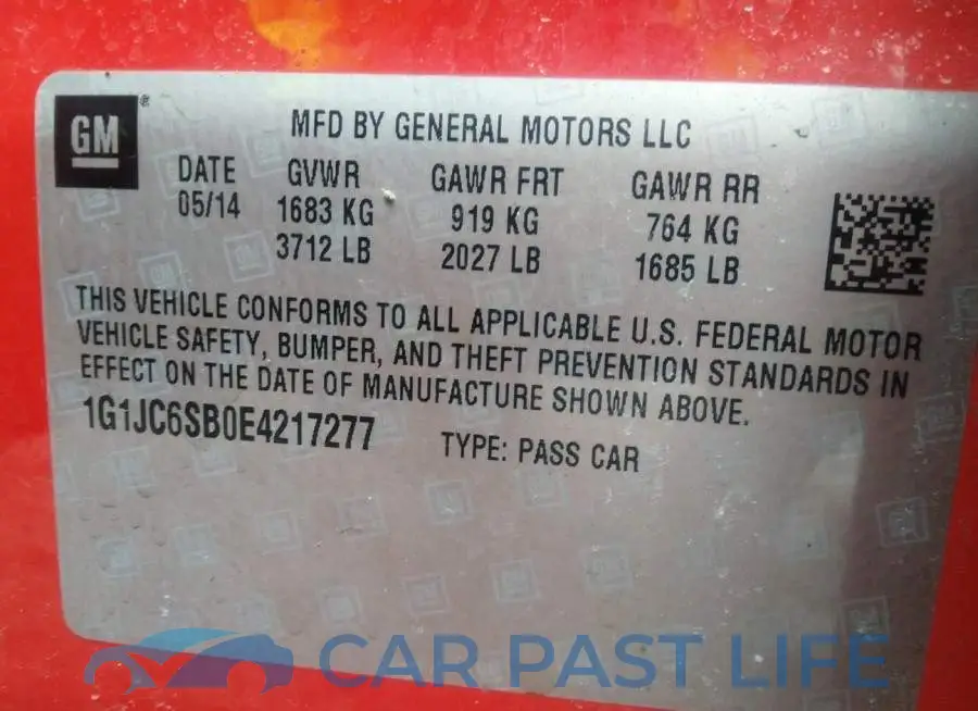 1G1JC6SB0E4217277# 9