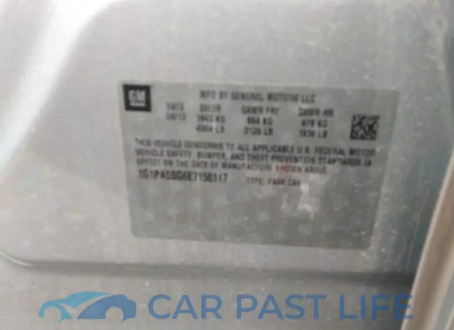 1G1PA5SG6E7156117# 9