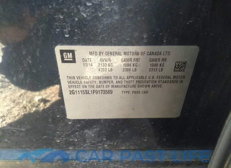 2G1115SL1F9173569# 9