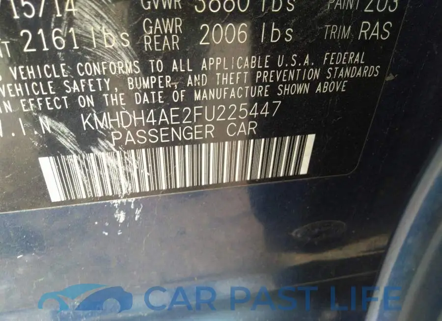 KMHDH4AE2FU225447# 9