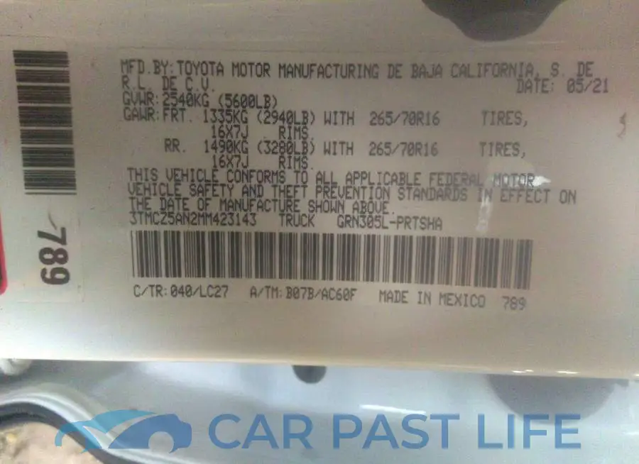 3TMCZ5AN2MM423143# 9