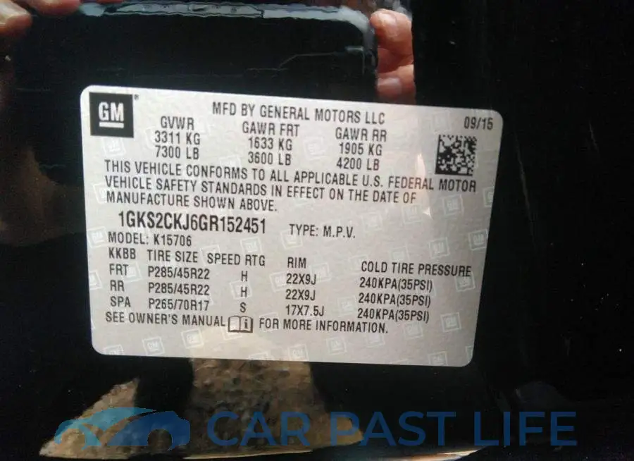 1GKS2CKJ6GR152451# 9