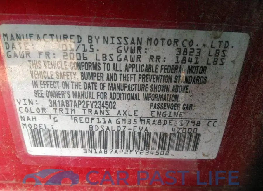 3N1AB7AP2FY234502# 9