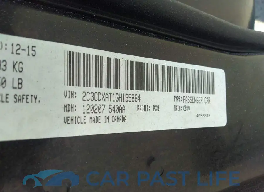 2C3CDXAT1GH155864# 9