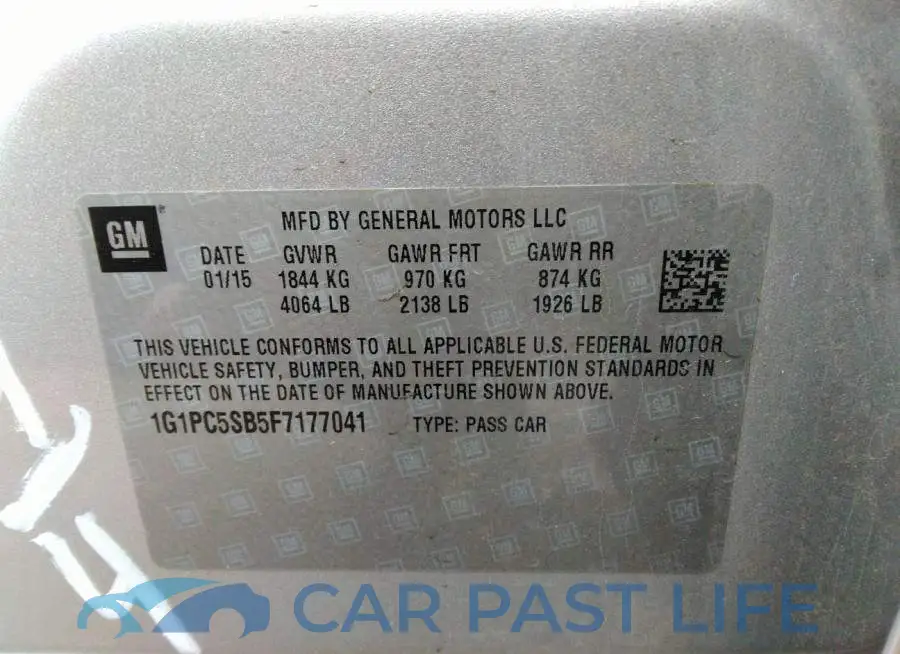 1G1PC5SB5F7177041# 9
