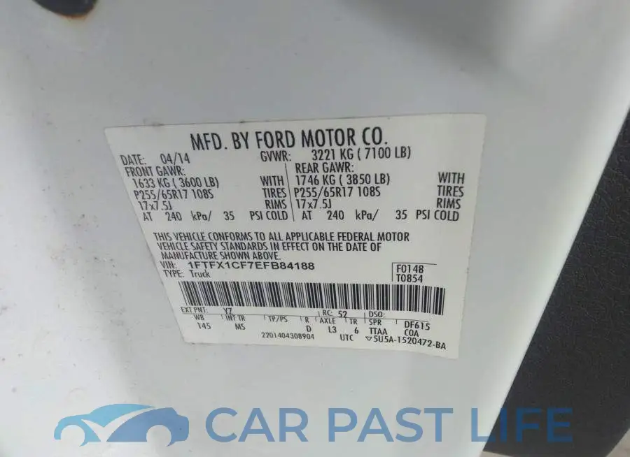 1FTFX1CF7EFB84188# 9