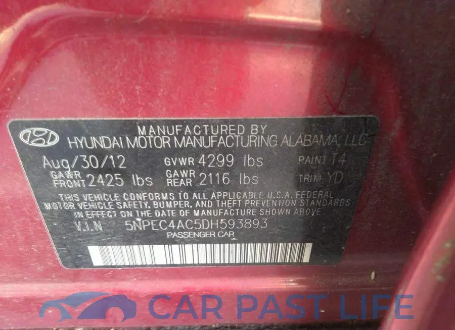 5NPEC4AC5DH593893# 9